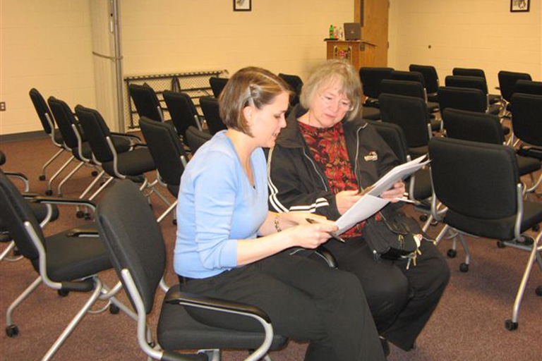 Talking with Participant photo